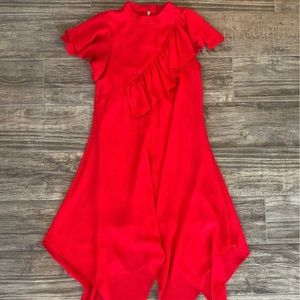 Girls Red Party Dress